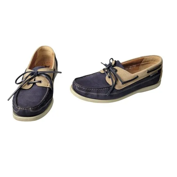 Mephisto Spinnaker Boat Shoes Loafers Mens 10 Leather Cushioned Comfort Preppy