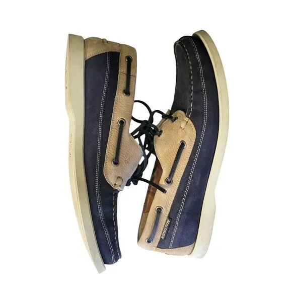 Mephisto Spinnaker Boat Shoes Loafers Mens 10 Leather Cushioned Comfort Preppy