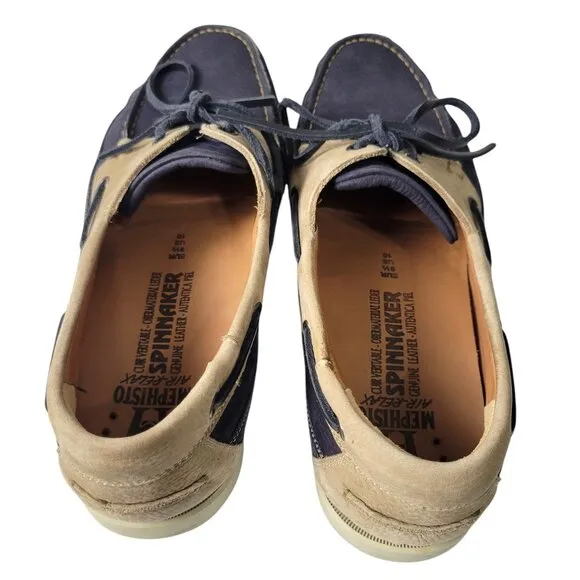 Mephisto Spinnaker Boat Shoes Loafers Mens 10 Leather Cushioned Comfort Preppy