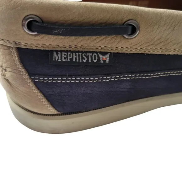 Mephisto Spinnaker Boat Shoes Loafers Mens 10 Leather Cushioned Comfort Preppy