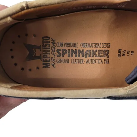 Mephisto Spinnaker Boat Shoes Loafers Mens 10 Leather Cushioned Comfort Preppy