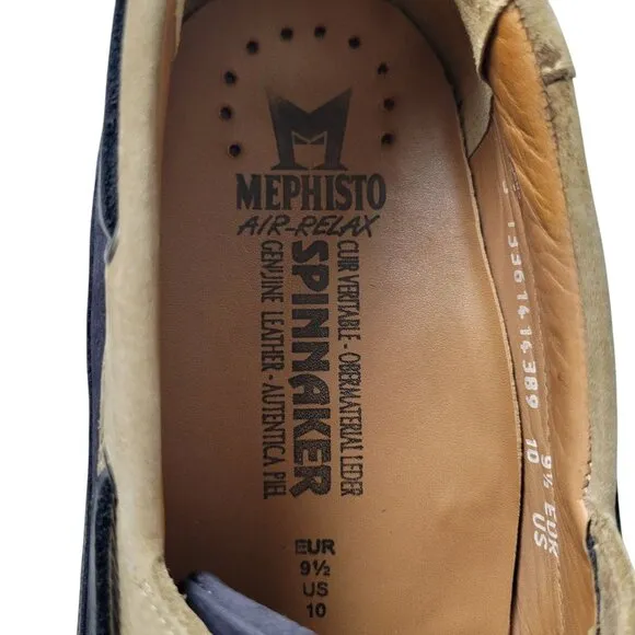 Mephisto Spinnaker Boat Shoes Loafers Mens 10 Leather Cushioned Comfort Preppy
