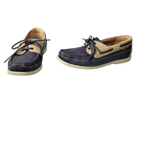 Mephisto Spinnaker Boat Shoes Loafers Mens 10 Leather Cushioned Comfort Preppy
