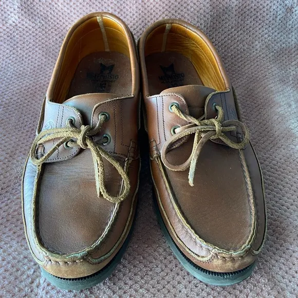 Mephisto Spinnaker Boating Loafers Tobacco Brown Sz 10.5 Men’s Hurrikan