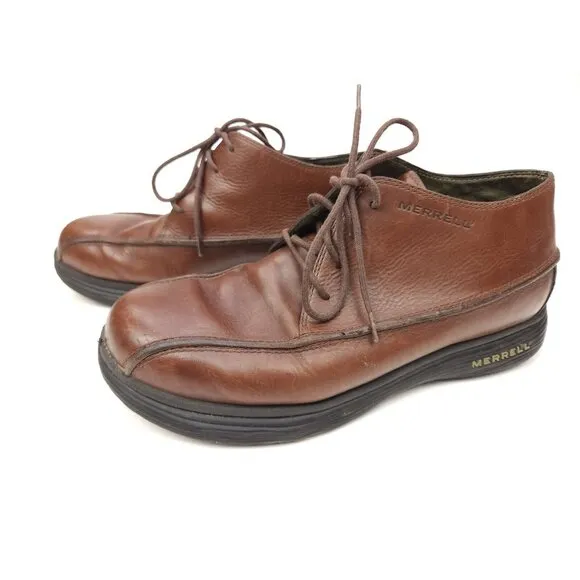 Merrell &quot;Topo Rail&quot; Chukka Brown Leather Shoes Boots Men's Size 10