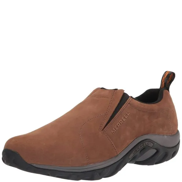 MERRELL MEN'S JUNGLE MOC NUBUCK SLIP-ON SHOE, BROWN NUBUCK 9.5 M