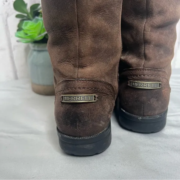 Merrell Vera Peak Riding Boots In espresso