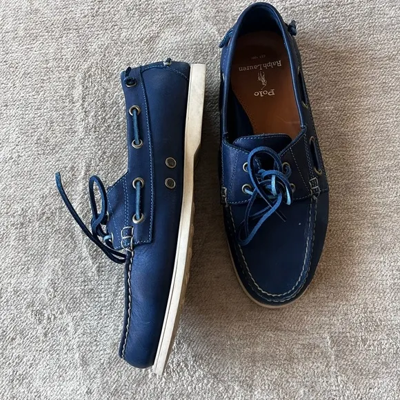 Merton Leather Boat ShoePolo Ralph Lauren Newport Navy 9.5