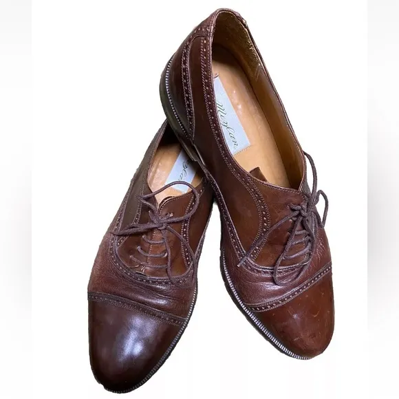 Mezlan Florence Bown z leather Oxford Shoes Sz Mens 9.5W
