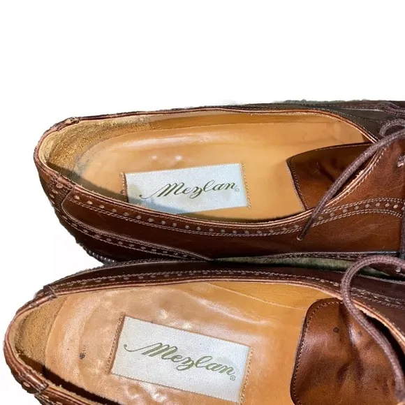 Mezlan Florence Bown z leather Oxford Shoes Sz Mens 9.5W