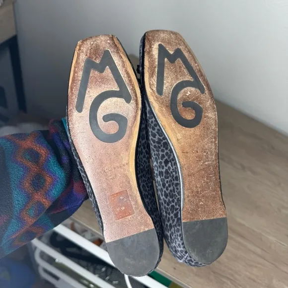 M.Gemi Danza Black Leopard Flats