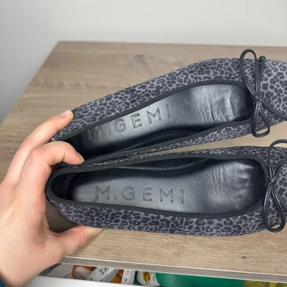 M.Gemi Danza Black Leopard Flats