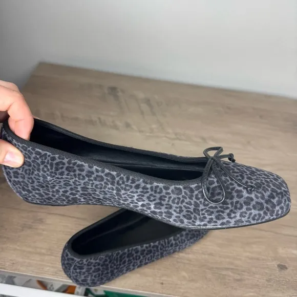 M.Gemi Danza Black Leopard Flats