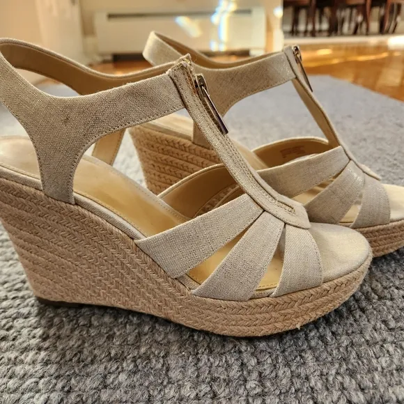 Michael Kors Berkley Espadrille Platform Sandals, Size 9
