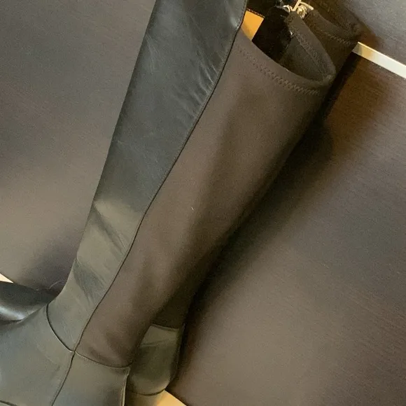 Michael Kors Black Bromley Flat Riding Boots