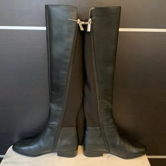 Michael Kors Black Bromley Flat Riding Boots