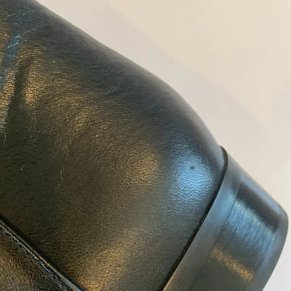 Michael Kors Bromley Black Leather Knee High Flat Riding Boots Women’s Size 8