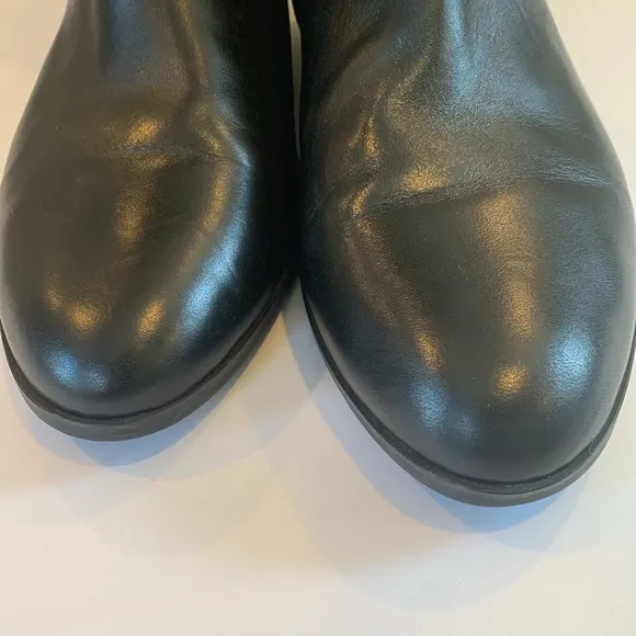 Michael Kors Bromley Black Leather Knee High Flat Riding Boots Women’s Size 8