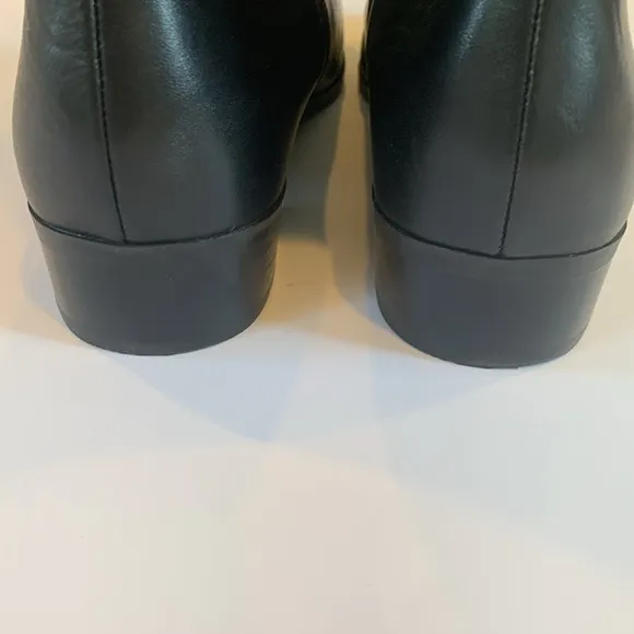 Michael Kors Bromley Black Leather Knee High Flat Riding Boots Women’s Size 8