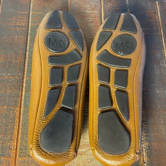 Michael Kors Fulton Honey-Colored Moccasin Flats Size 6.5