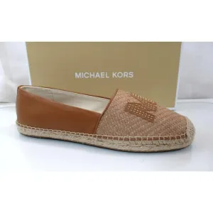 Michael Kors Kendrick Toe Cap Espadrille Flat Shoes MK Natural / Acorn S…