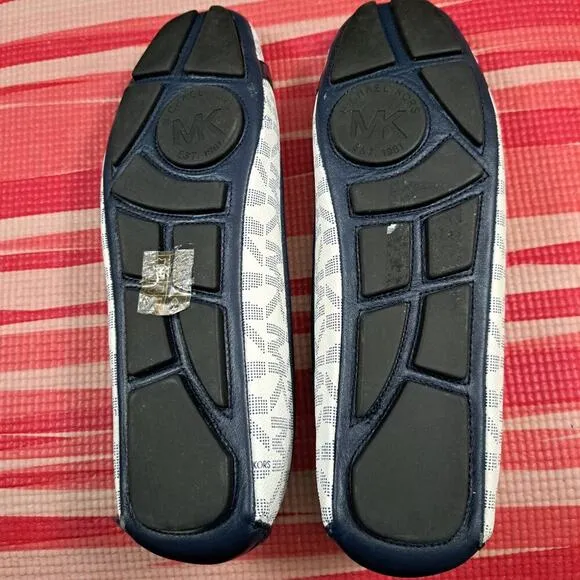 Michael Kors Logo Leather Ballet Flats Size 11M