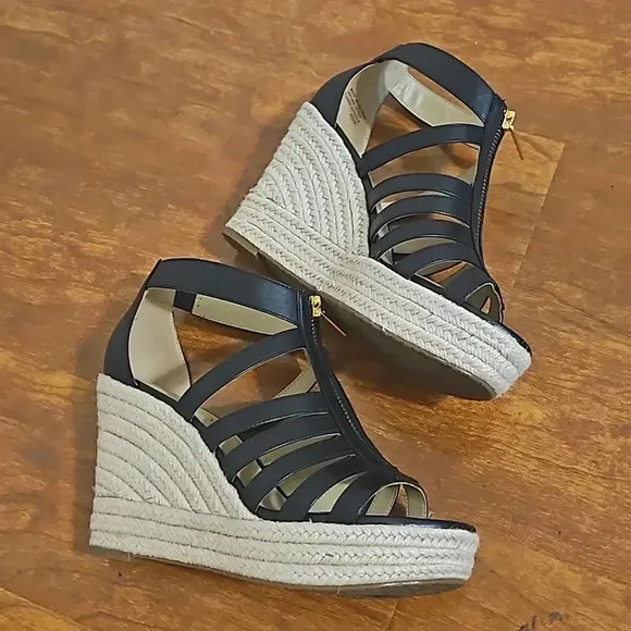 Michael Kors Strappy Espadrille Wedges
