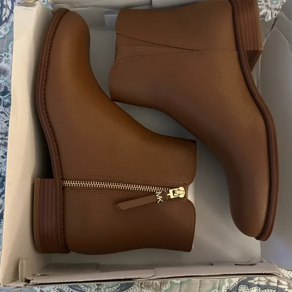 Michael Kors Women's Britt Flat Bootie Brown