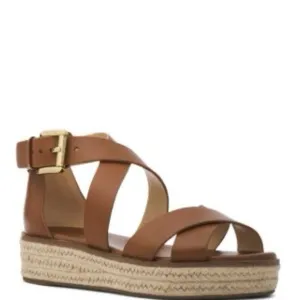 Michael Kors womens Darby Sandals Women's Brown Strappy Sandals leather size 10