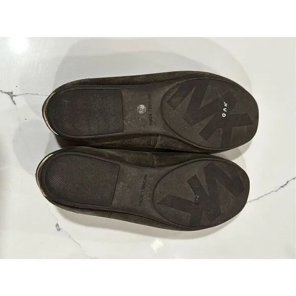 Michael Kors Women's Sutton Suede Moccasins Brown Women’s Sz 10