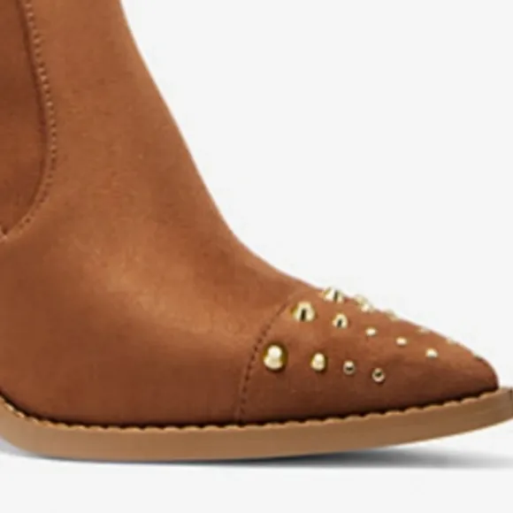 MICHAEL MICHAEL KORS Dover Studded Faux Suede Boots Size 9