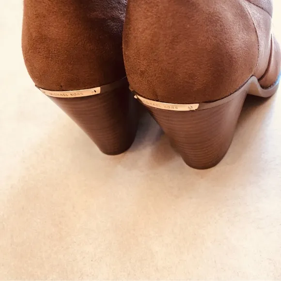MICHAEL MICHAEL KORS Dover Studded Faux Suede Boots Size 9