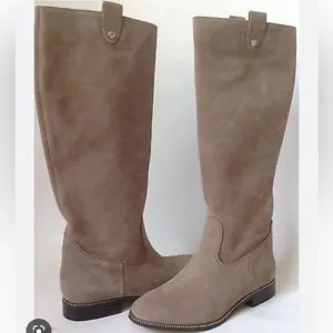 MICHAEL MICHAEL KORS FLAT BOOT TAN SUEDE 6.5