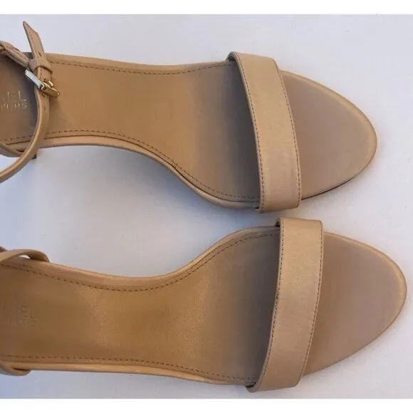 Michael Michael Kors Women's Kami Nude Espadrille Wedges Sandals Size 8 M A013A