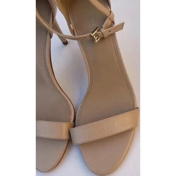 Michael Michael Kors Women's Kami Nude Espadrille Wedges Sandals Size 8 M A013A