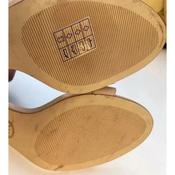 Michael Michael Kors Women's Kami Nude Espadrille Wedges Sandals Size 8 M A013A