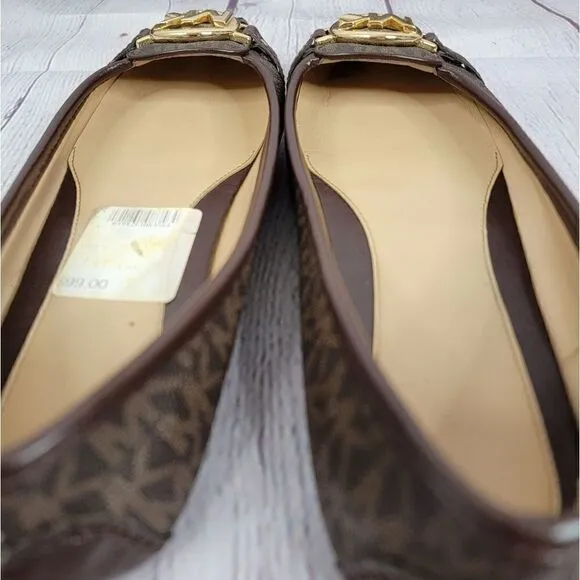 Michael Kors Fulton Studded Logo Moccasin Flats