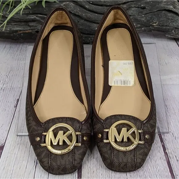 Michael Kors Fulton Studded Logo Moccasin Flats