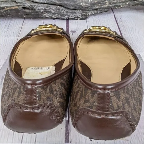 Michael Kors Fulton Studded Logo Moccasin Flats
