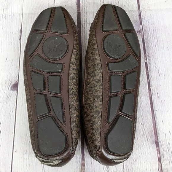 Michael Kors Fulton Studded Logo Moccasin Flats