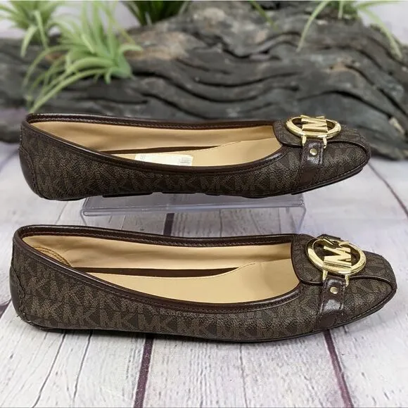 Michael Kors Fulton Studded Logo Moccasin Flats
