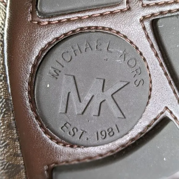 Michael Kors Fulton Studded Logo Moccasin Flats