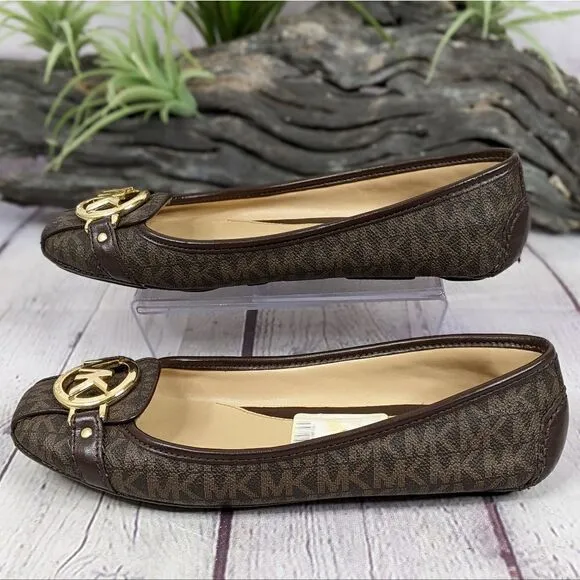 Michael Kors Fulton Studded Logo Moccasin Flats