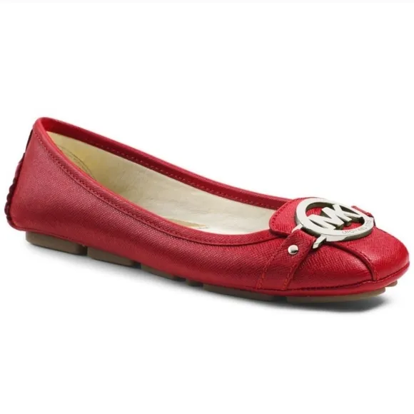 Micheal Kors Leather Fulton Flats Size 9