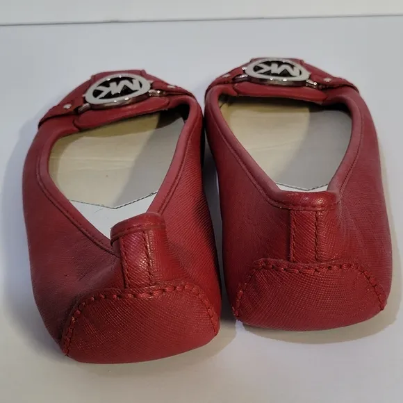 Micheal Kors Leather Fulton Flats Size 9