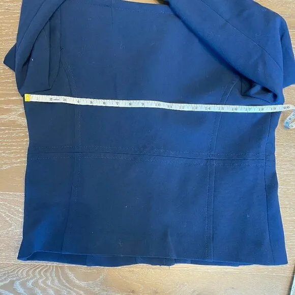 Milly Cropped Blazer with Lamb Leather | 10