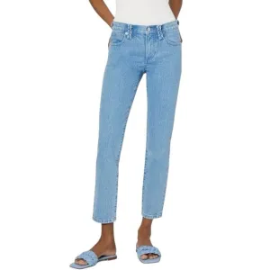 MILLY Gale Skinny Ankle Braided Belt-Loop Denim Blue Jeans - Sz 28