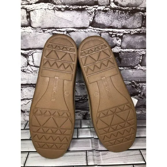 Minnetonka 41251 Cinnamon Tory Traditional Trapper Tan Suede Moccasin Men 12M/45