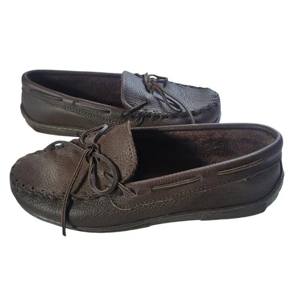 Minnetonka 892 MOOSEHIDE CLASSIC Brown Moccasins Women's Size 8.5