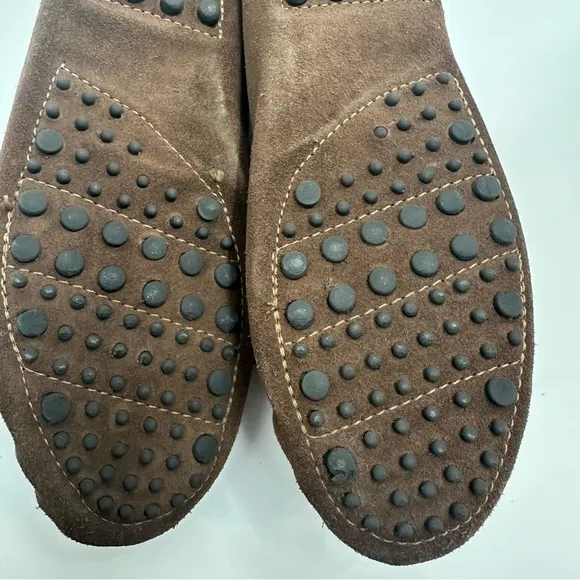 Minnetonka Classic Driver Moccasin Size 10.5 Brown Suede